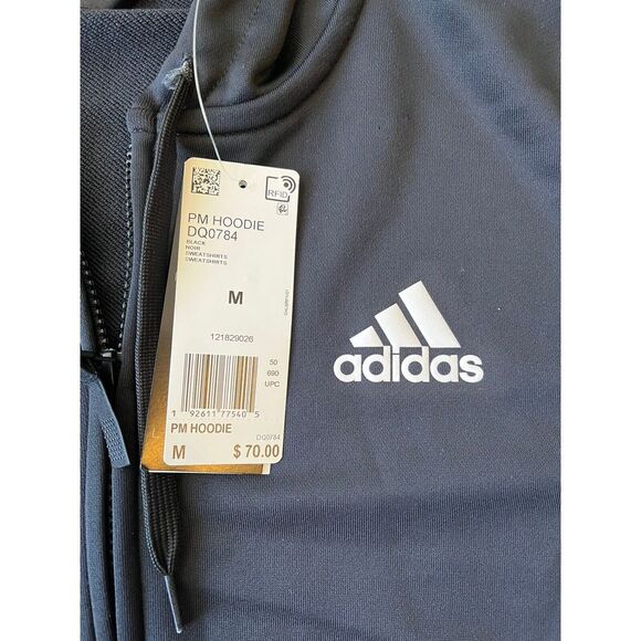 Adidas Basketball Club Hoodie Full Zip Hooded Jacket Size Medium New With Tags - Picture 3 of 9
